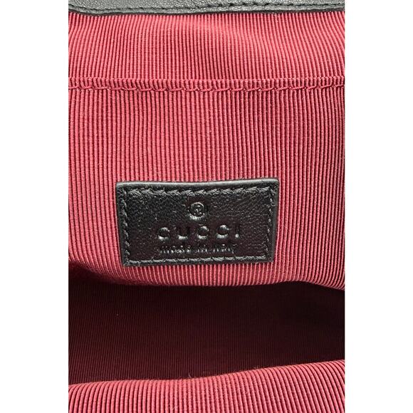 NEW GUCCI $3400 MARMONT BLACK LEATHER TOTE BACKPACK BAG AUTHENTIC!